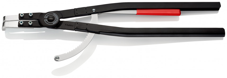 KNIPEX 44 20 J51 clește pentru inele de siguranță pentru inele interioare cu alezaje vopsit electrostatic în negru 590 mm