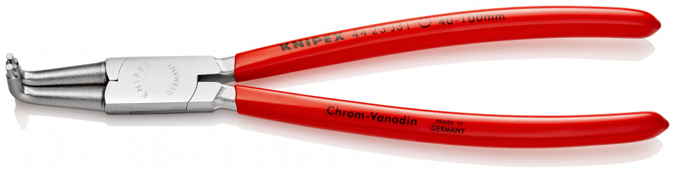 KNIPEX 44 23 J31 clește pentru inele de siguranță pentru inele interioare cu alezaje acoperite cu plastic cromat 215 mm