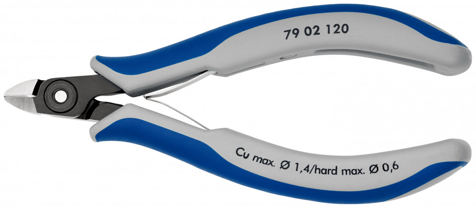 KNIPEX 79 02 120 Șfic de precizie pentru sisteme electronice cu manşoane multicomponent brunat 120 mm
