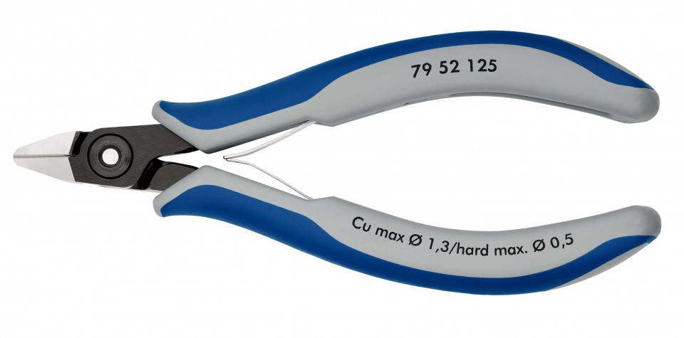 KNIPEX 79 52 125 Șfic de precizie pentru sisteme electronice cu manşoane multicomponent brunat 125 mm