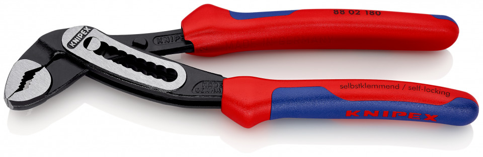 KNIPEX 88 02 180 Alligator® Cleşte pentru pompe de apă cu manşoane multicomponent vopsit negru 180 mm