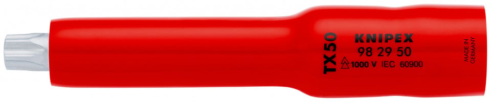 KNIPEX 98 29 50 adaos pentru cheie tubulară (bihexagonal) pentru TX50 117 mm