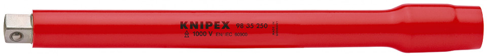 KNIPEX 98 35 250 prelungire cu element rectangular interior / exterior de 3/8" 250 mm