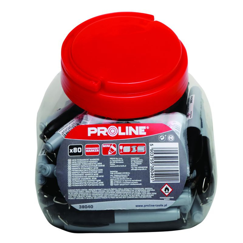 MARKERE SCURTE NEGRE (N-80), 80/SET