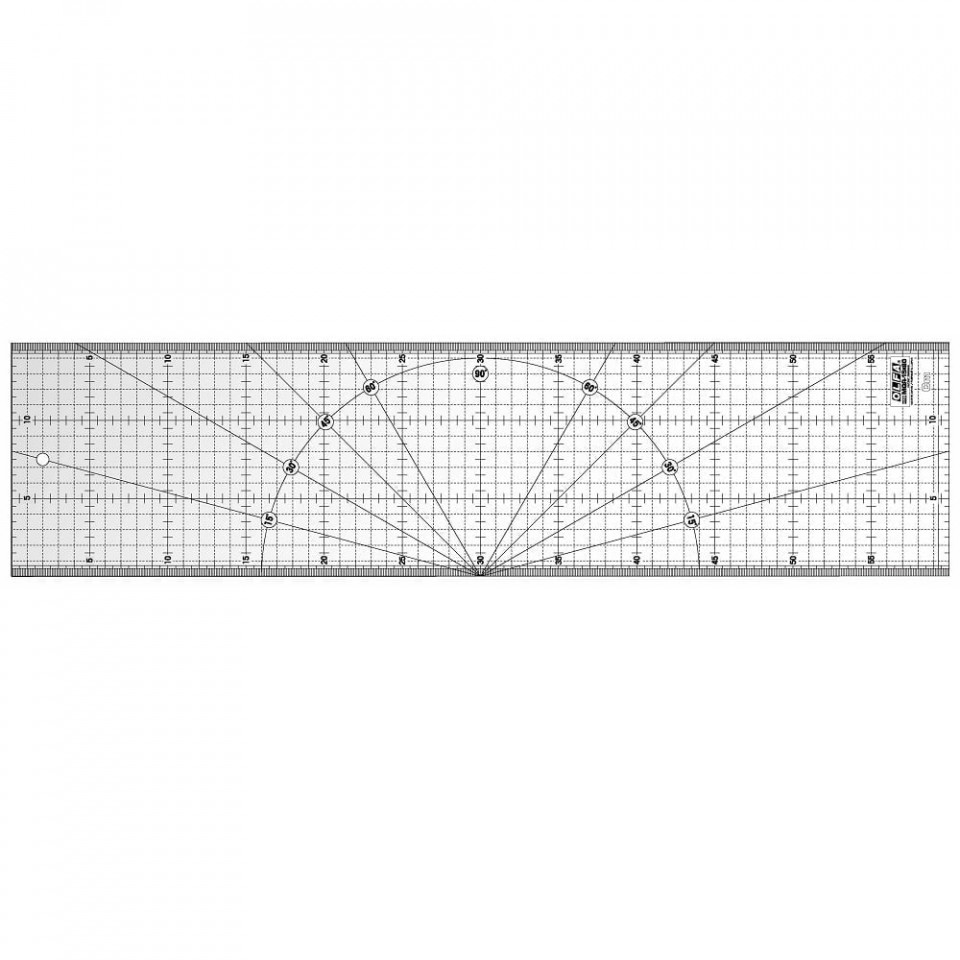 MQR 15x60 cm - rigla gradata patchwork, Olfa-Japonia