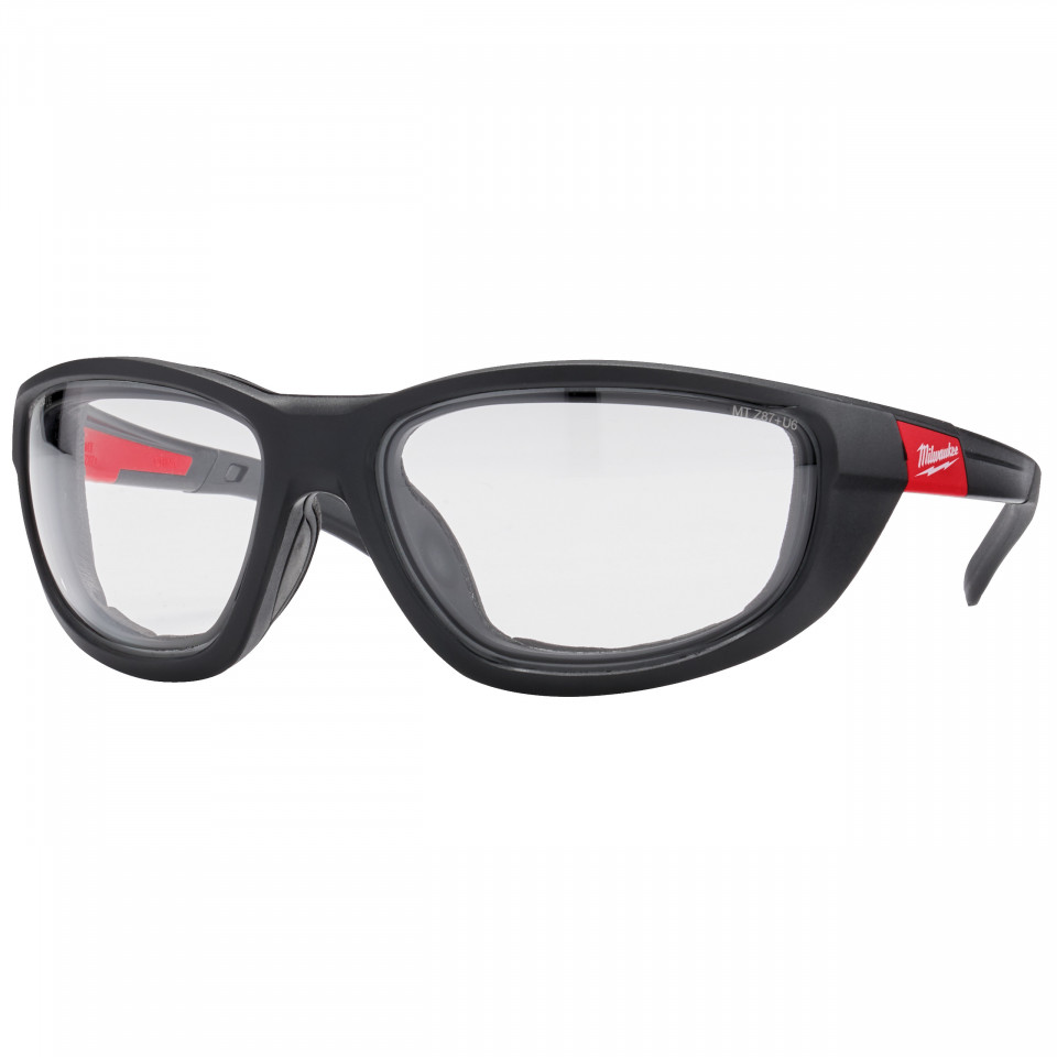 Ochelari de protecție premium cu garnitură, cu lentilă transparentă