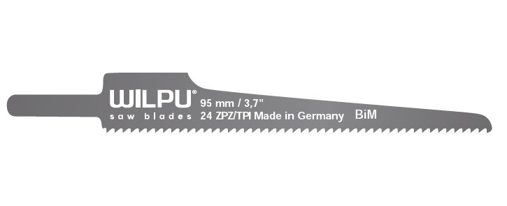 Panza sabie pentru masini pneumatice, pentru metal 95 x 12,3 x 0,63 mm