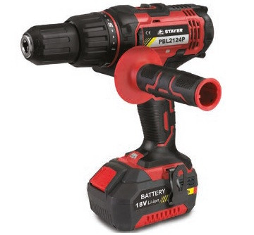 PBL 2124 P K Masina de insurubat/gaurit cu percutie cu 2 acumulatori Li-ion 18 V - 1.2175