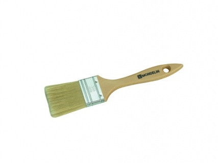 Pensulă plată universală gama PRO, manșon nichelat - 80x15 MM