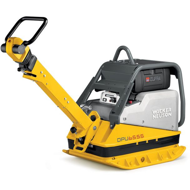 Placa compactoare reversibila Wacker Neuson DPU6555Hech, diesel, greutate 497 kg, forta de impact 65 kN, pornire electrica, sistem Compatec, contor ore de functionare