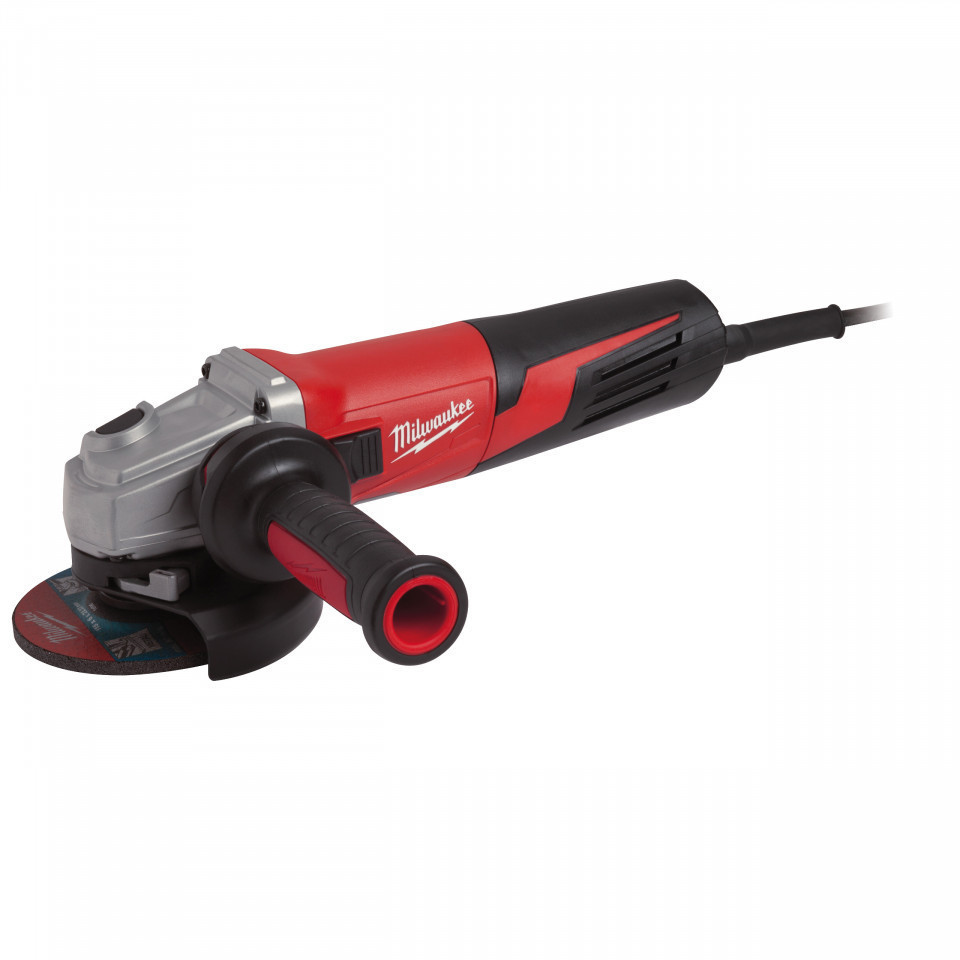 Polizor unghiular 220 V Milwaukee AGV 15-125 XE, disc 125 mm, motor PROTECTOR, 1550 W, turatie reglabila, alimentare Retea 220-240 V
