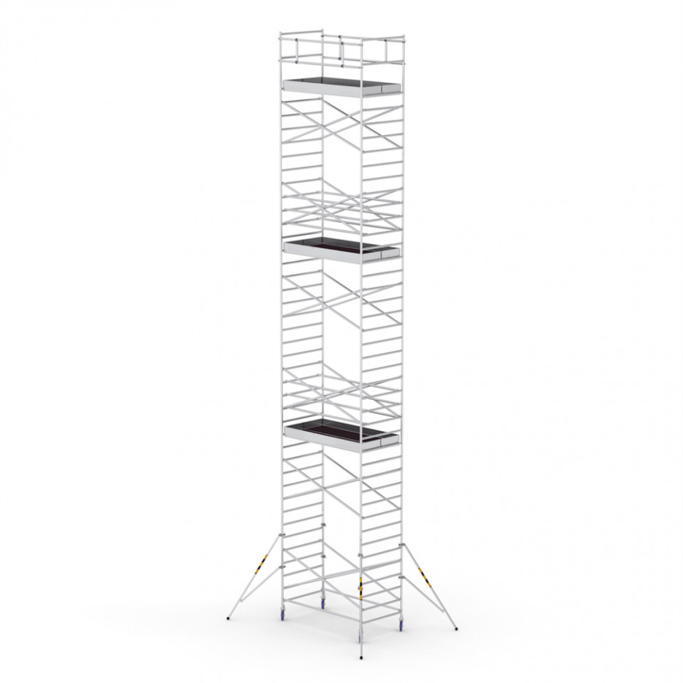 ProTUBE L14 Schela mobila profesionala din aluminiu H lucru 13,8m, podina 120 x 240 cm