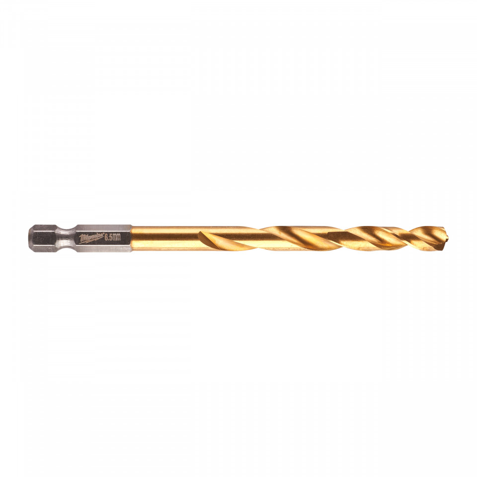 RED HEX - Burghie SHOCKWAVE™ HSS-Ground Titan pentru metal Milwaukee Ø 6.5x64x107 mm - blister 1 buc