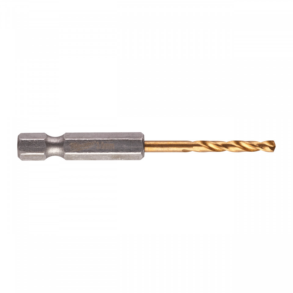 RED HEX - Burghie SHOCKWAVE™ HSS-Ground Titan pentru metal Milwaukee Ø 3x23x65 mm - blister 2 buc