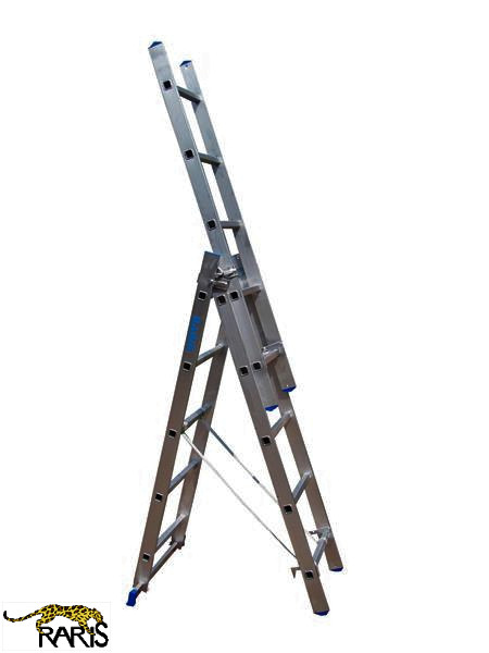 Scara aluminiu RARIS profesionala cu 3 tronsoane tip 3E