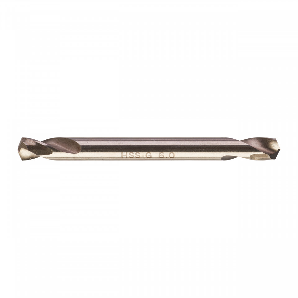 Set 10 burghie HSS Ground pentru metal cu două vârfuri MILWAUKEE Ø 6x19x66 mm