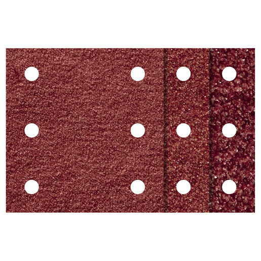 Set 10 foi abrazive Wolfcraft 1761000, pentru lemn si metale, Gr. A60, A120, A240, 100x115 mm