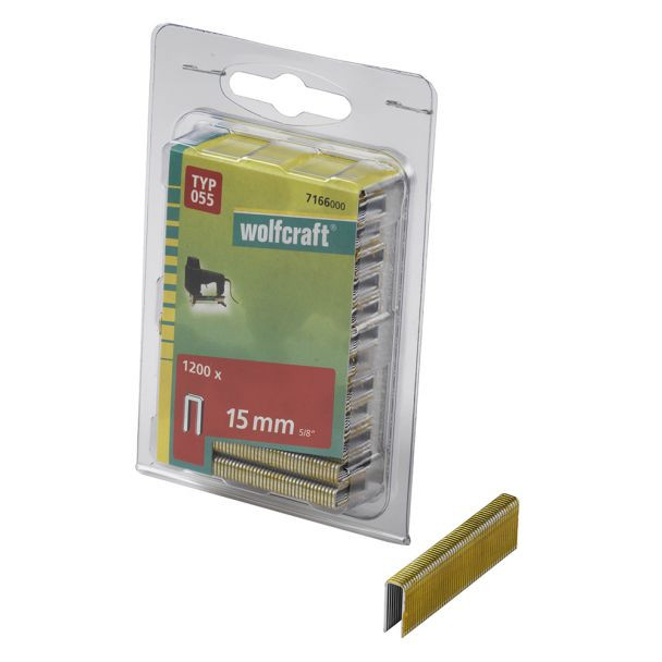 Set 1200 capse inguste Wolfcraft 7166000, tip 055, 15 mm