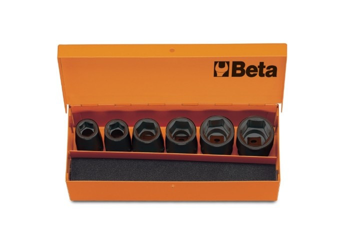 Set 6 piese BETA tubulare de impact 1/2'', 13-24mm