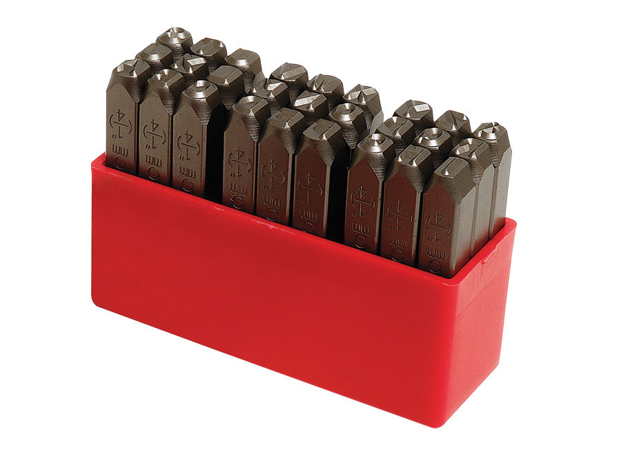 Set poansoane litere MOB - H: 5 mm