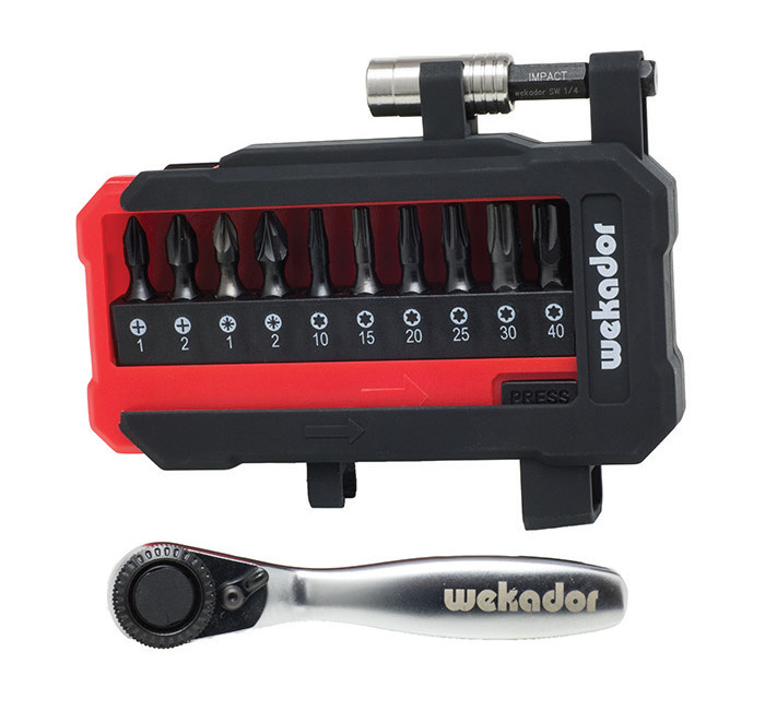 Trusa 12 piese WEKADOR biti si accesorii