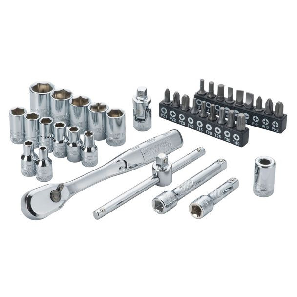 Trusa 37 piese Dewalt DWMT19238-1, 1/4"
