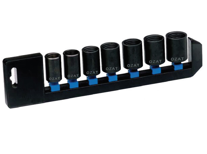 Trusa 7 piese OZAT capete tubulare de impact 1/2" pentru demontat prezoane 17-26 mm