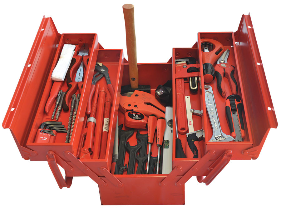 Trusa pentru instalator sanitar MOB TSIS - 450×200×200, 50 scule