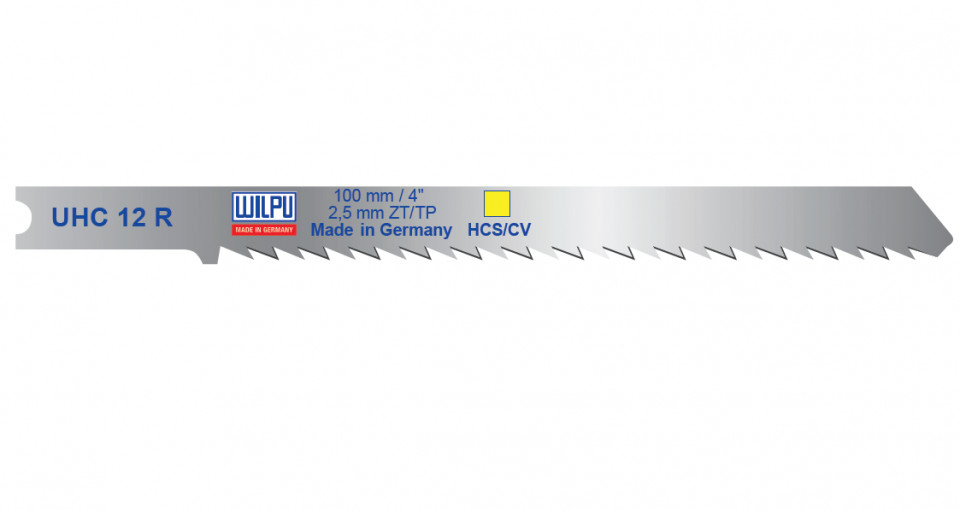 UHC 12 R Panza HCS/CV pentru fierastrau vertical, prindere U, pentru lemn / 5 bucati, DIM 100 x 7.8 x 1.27 mm