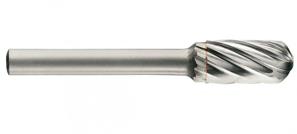 1036681 Freza din carbura de tungsten forma C - cilindrica cu cap rotunjit, tais simplu, tip A, DIM 10