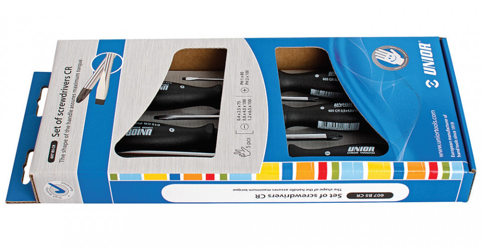 607B5CR Set surubelnite combinate, maner polipropilena, cromate / 5 piese - 617021