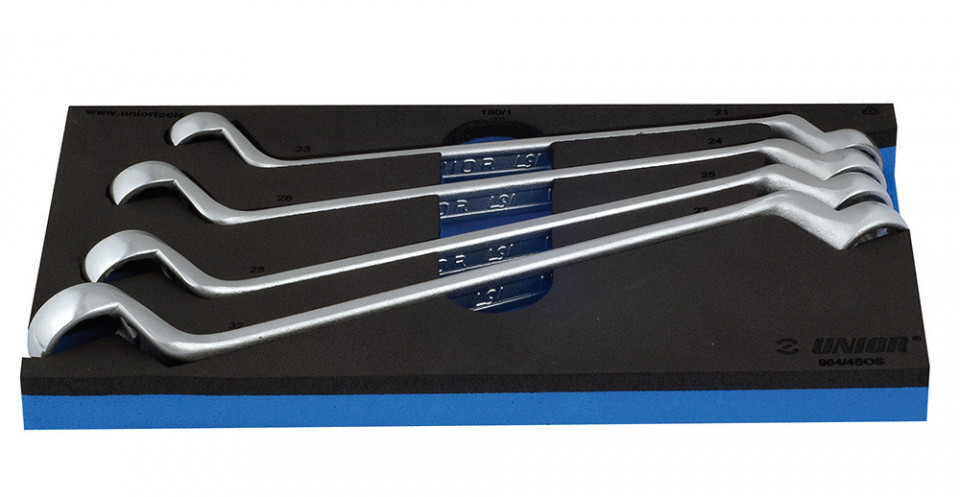 964/4SOS Set de chei inelare dublu cotite in modul SOS / 4 piese - 621056 21-32 mm
