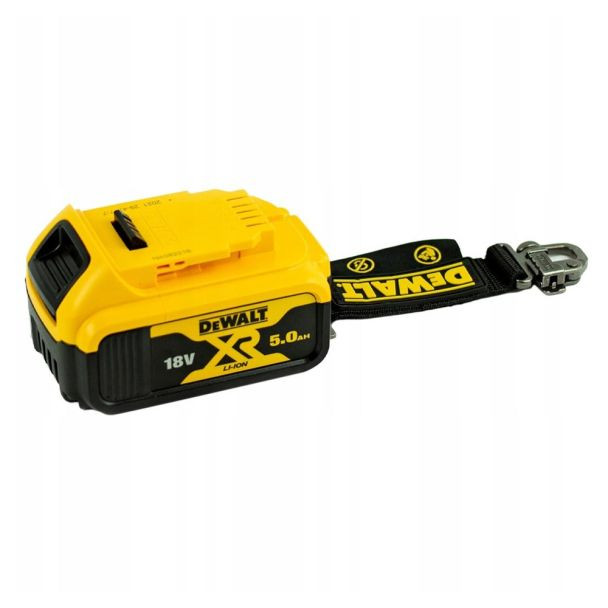 Acumulator Li-Ion Dewalt DCB184LR, XR 18V / 5.0Ah, cu snur de siguranta