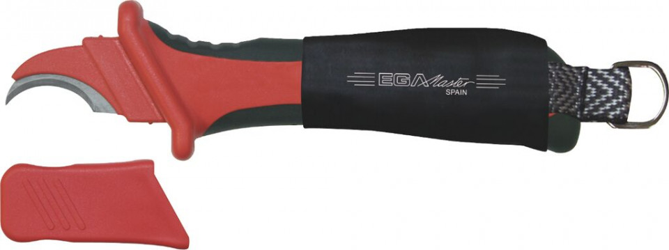 AD730367 Cutter curbat izolat la 1000 V cu inel pentru carabiniera, L - 180 mm - AD730367