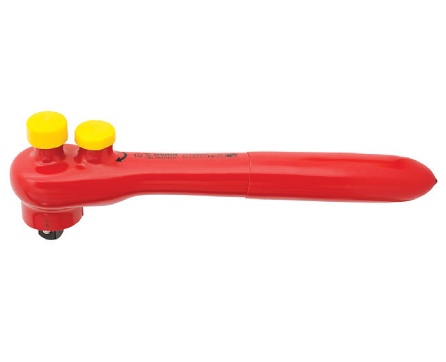 Antrenor cu clichet reversibil Unior 190.1AVDEDP 1/2" izolat la 1000 V, L 245 mm