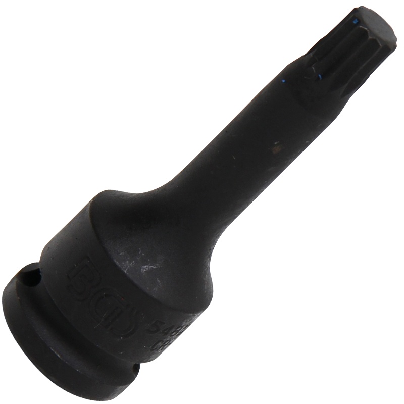 Cap cheie tubulara 1/2" de impact cu varf XZN, M10 x 75 mm, BGS