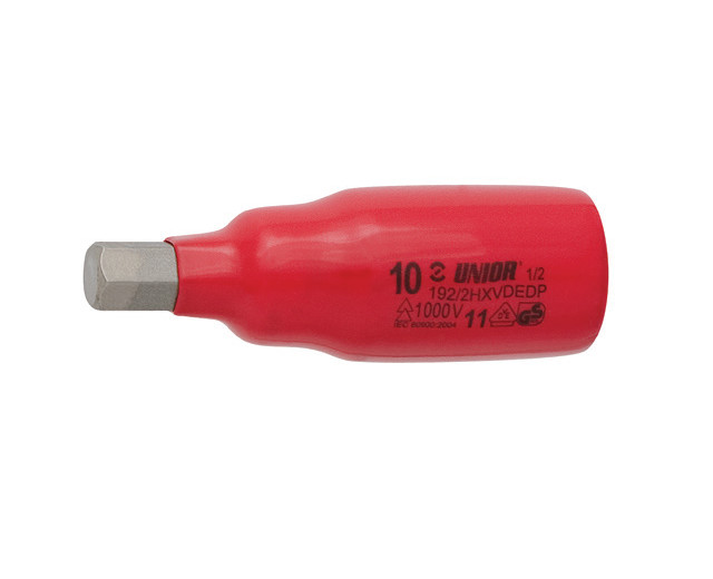 Cap cheie tubulara cu cap hexagonal Unior 192/2HXVDEDP 1/2" izolata la 1000 V, DIM 6