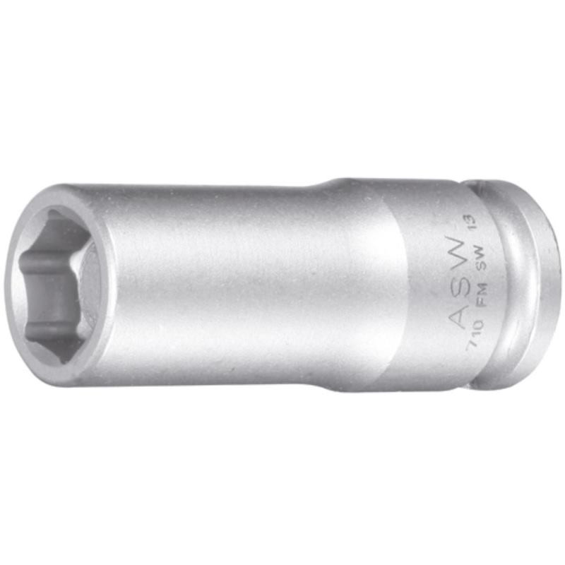 Cap cheie tubulara de impact lunga ASW 3/8" cu magnet 8mm L55mm
