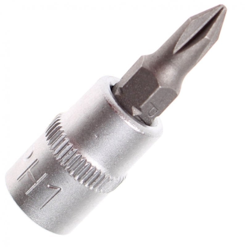 Capat cheie tubulara 1/4" cu varf in cruce, PH1, 38 mm