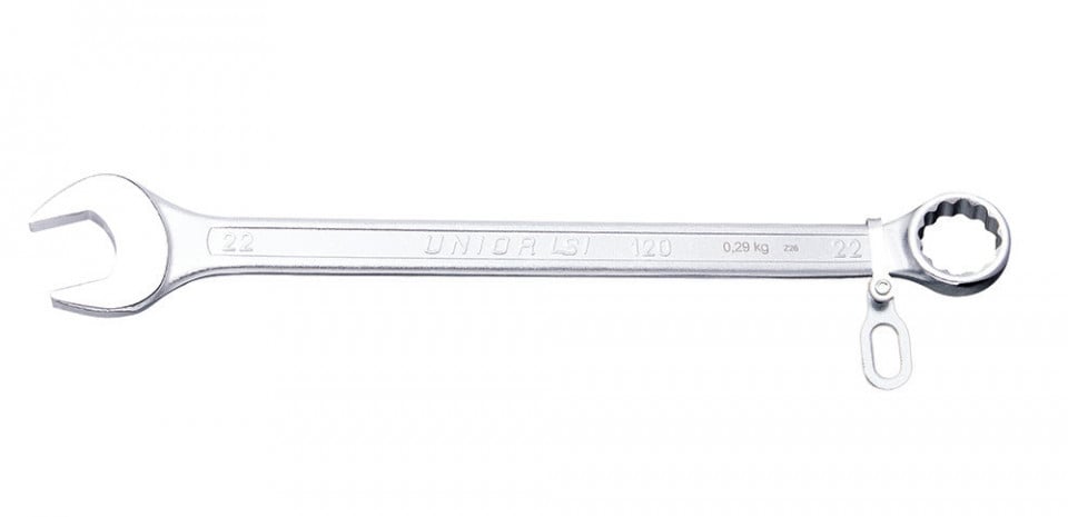 Cheie combinata Unior 120/1-H, varianta lunga cu inel pentru carabiniera 1.3/8"