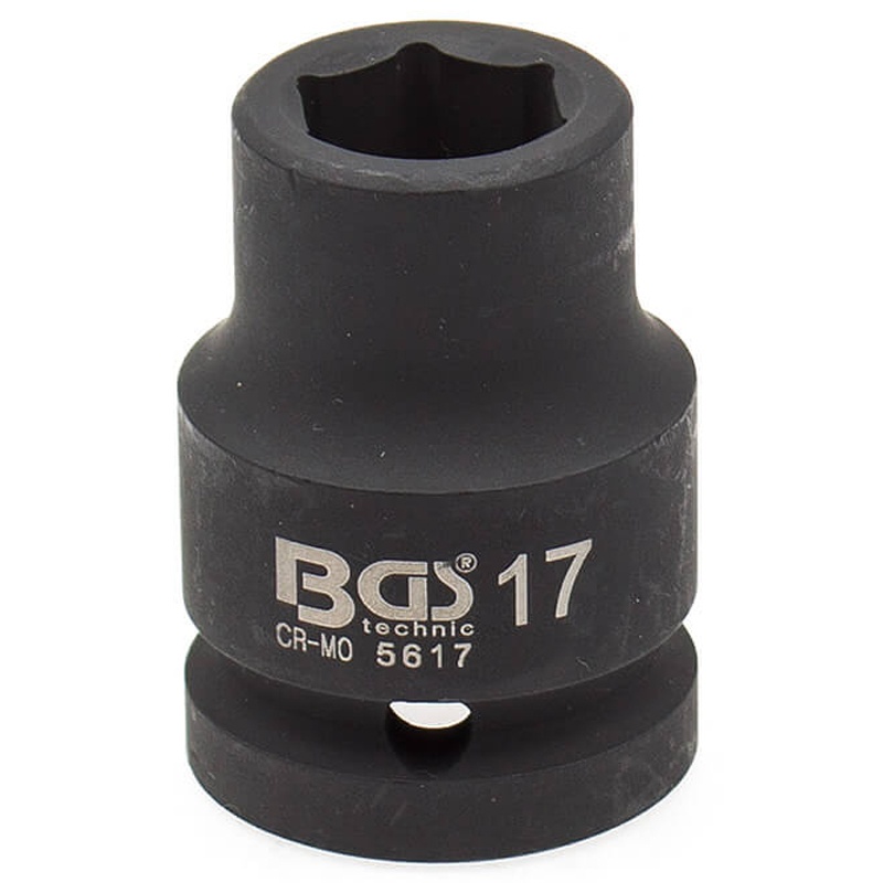 Cheie tubulara de impact, 17mm, 3/4"