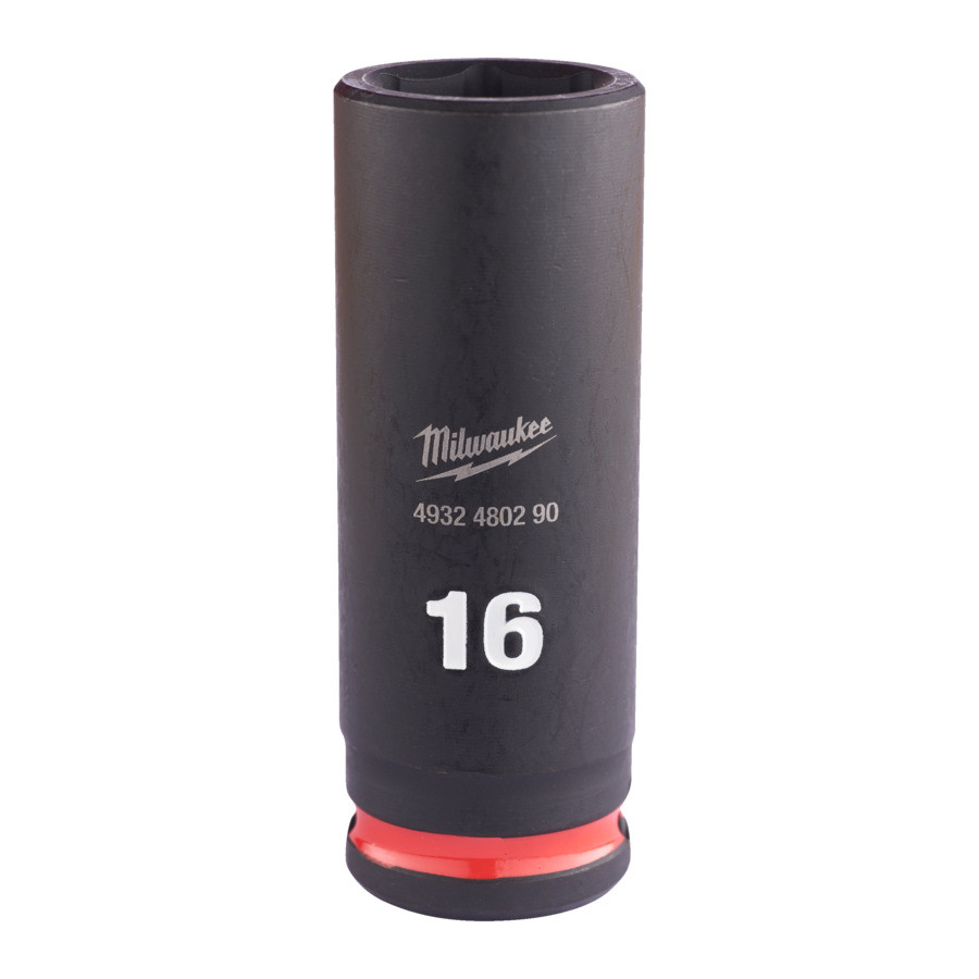 Cheie tubulară de impact MILWAUKEE SHOCKWAVE™ IMPACT DUTY, 3/8" IMPACT SOCKET DEEP 16mm L65mm
