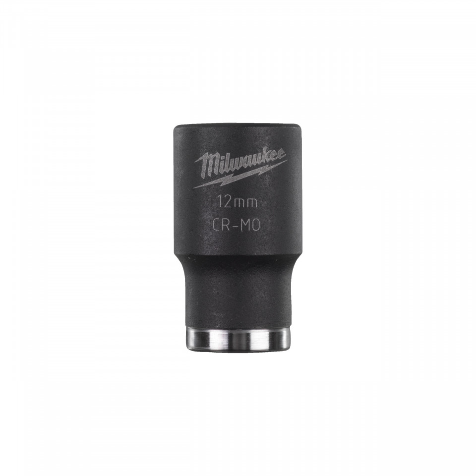 Cheie tubulară de impact MILWAUKEE ShW 1/2", scurtă - 12mm L38mm