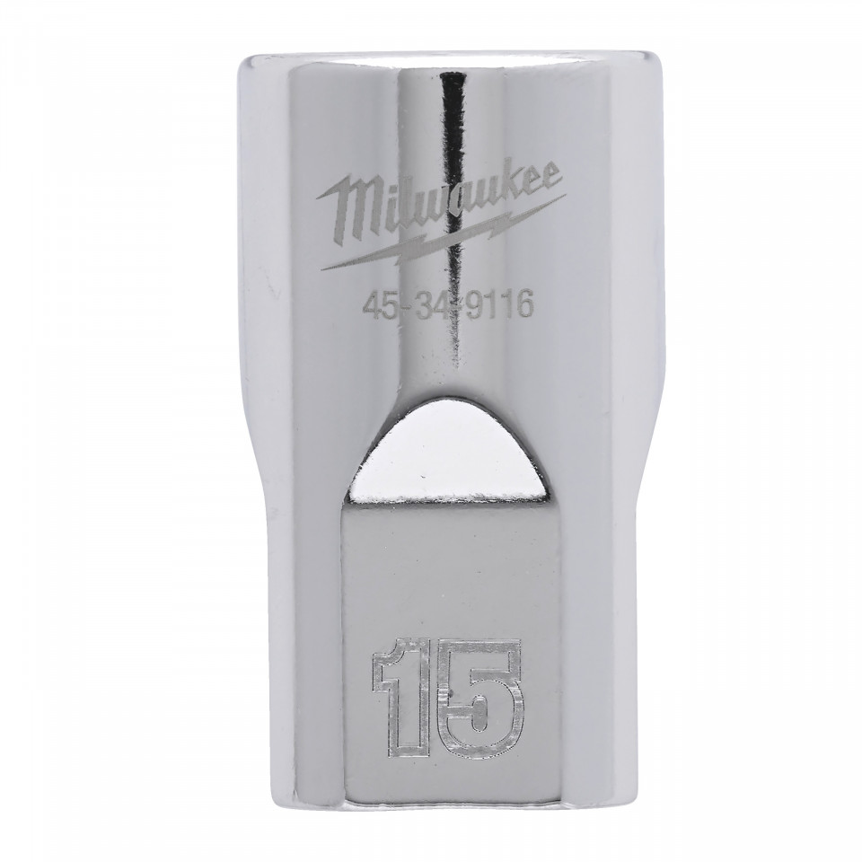 Cheie tubulară Milwaukee 1/2, sistem metric, 15mm, scurtă