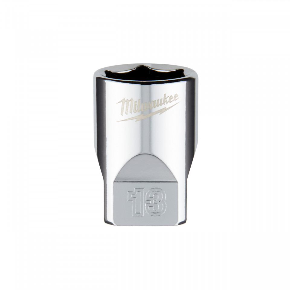 Cheie tubulară Milwaukee 1/4, sistem metric, scurtă - 13mm