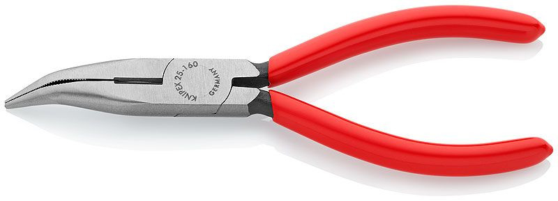 Clește cu cioc semirotund și suprafață tăietoare, 160 mm