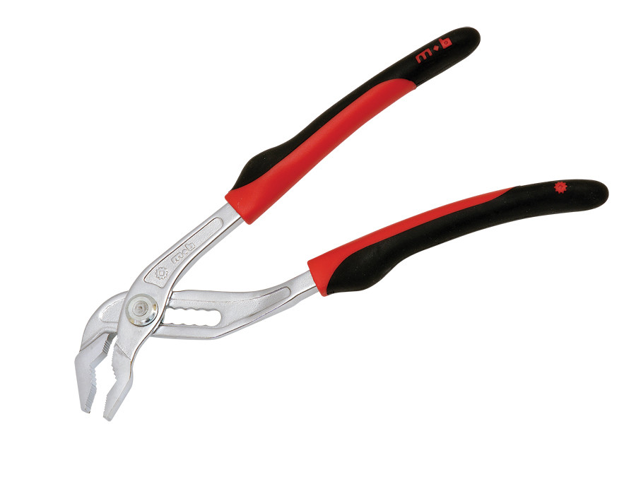Cleste reglabil pentru tevi MOB, articulatie suprapusa, manson bimaterial - 240 mm