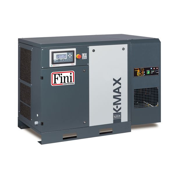 Compresor cu surub Fini K-MAX 38-08 ES, 37 kW, 7.5 bar, 6600 l/min, cu uscator