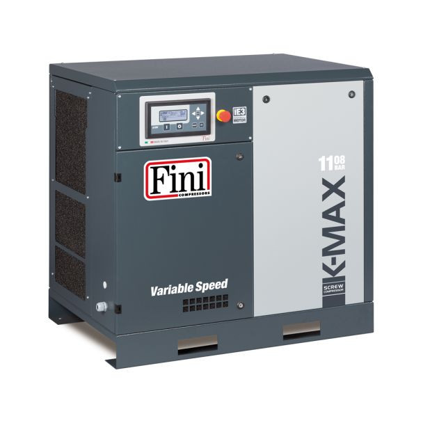 Compresor cu surub, turatie variabila, Fini K-MAX 11-08 VS, 11 kW, 8 bar, 1700 / 680 l/min