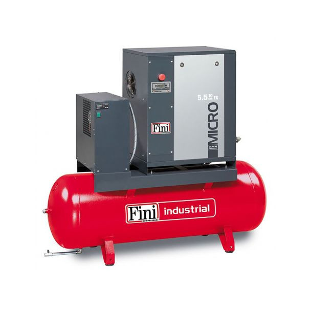 Compresor de aer cu surub Fini MICRO 5.5-10-270ES, 270 l, 5.5 kW, 10 bar, 650 l/min, cu uscator